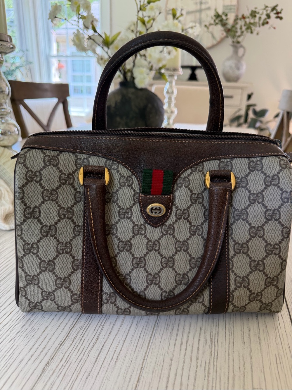 Gucci Brown GG  Boston Bag - Picture 14 of 14